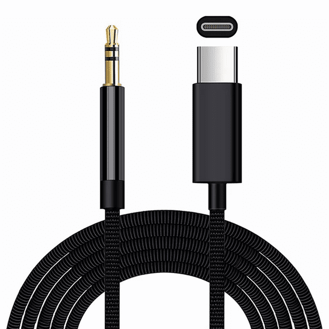 Cable Auxiliar USB Tipo C a Conector de 3.5 Negro BLOOSOM