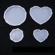 thumbnail image 2 of Molde de silicona for posavasos de mesa redonda recortada en forma de corazón for fabricación de joyas y manualidades, 2 of 2