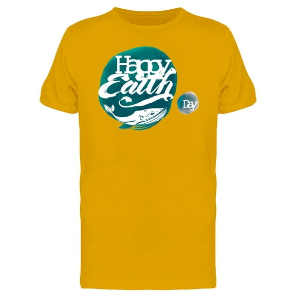 Happy Earth Day Cool Whale T-Shirt Men -Image by Shutterstock, Male 3X-Large