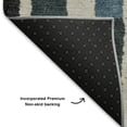 thumbnail image 5 of Addison Rugs Mayfield Premium Machine Washable Transitional Stripes Black Rectangle Rug, 8' x 10', 5 of 7
