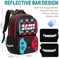 thumbnail image 2 of Gamer Backpack for Boys - 17 Inch Large Capacity Ideal for Elementary Middle School Teen Boys, 2 of 7