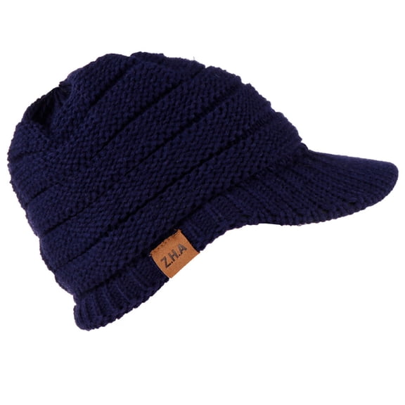 Adult Women Men Winter Crochet Hat Knit Hat Warm Baseball Cap