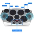 thumbnail image 2 of Pyle Pro Batería Electrónica - Batería Eléctrica Portátil de Mesa con Panel Digital, 7 Pads de Batería, Controlador de Pedal de Bajo Hi-Hat/Kick USB AUX - Tom Toms, Hi-Hat, Cajas, Platillos - PTED06, 2 of 5
