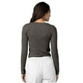 thumbnail image 4 of ADAR UNIFORMS 3 Pack Women's Comfort Long Sleeve T-Shirt/Underscrub Tee - 2903 - Heather Charcoal - XXS, 4 of 7