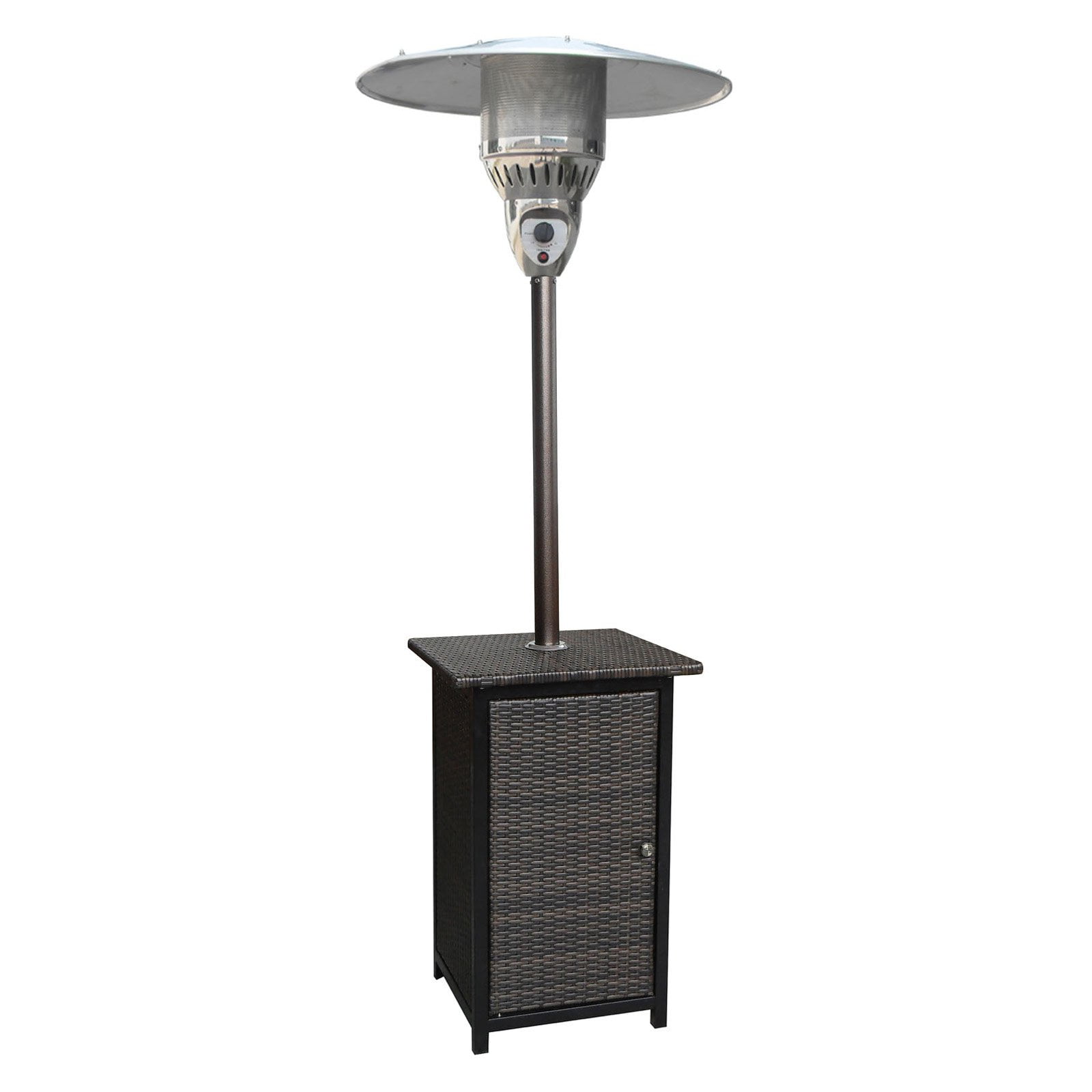Hanover 7-Ft. 41,000 BTU Patio Heater with Square Wicker Base by Hanover