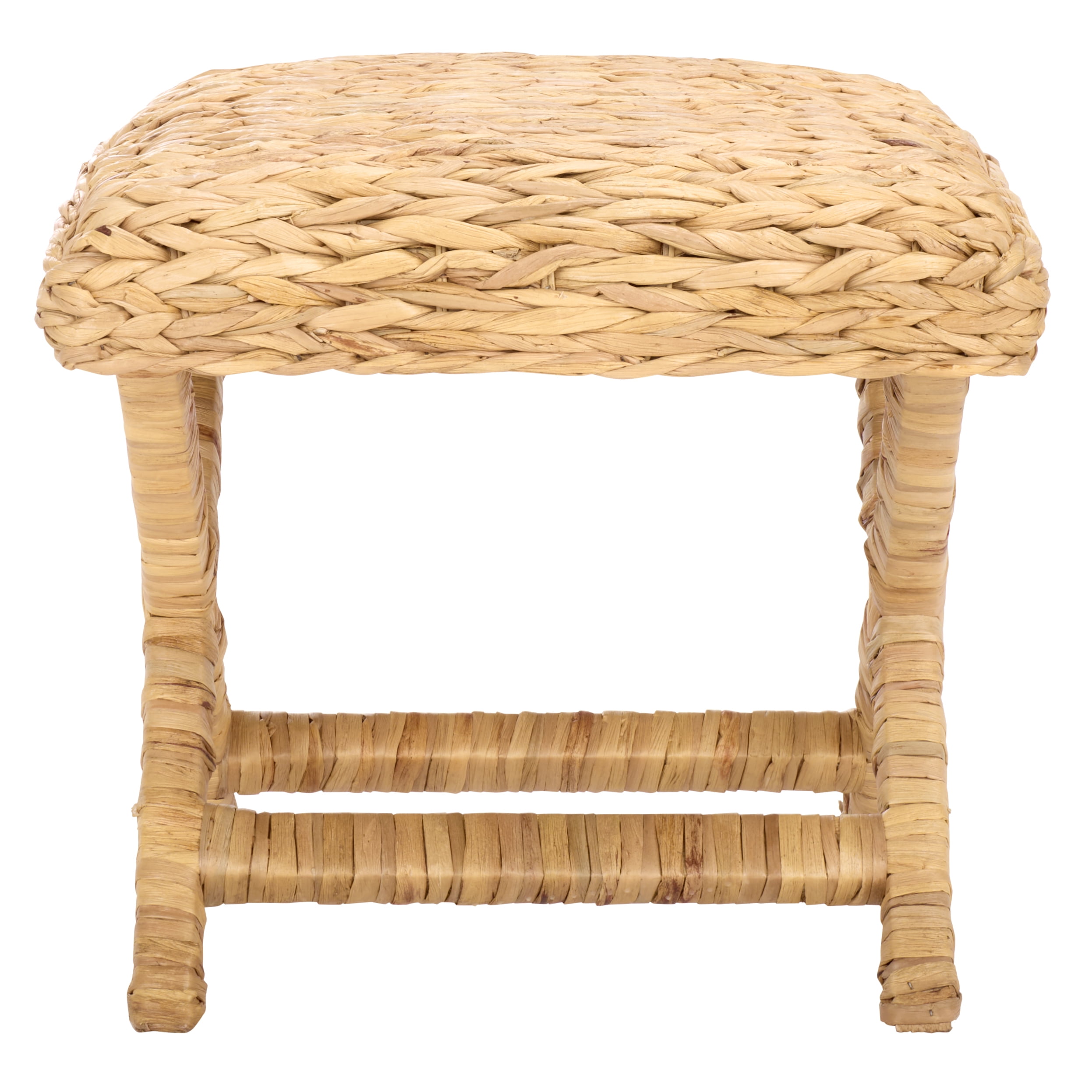 Safavieh Posey Modern Round Ottoman, Natural