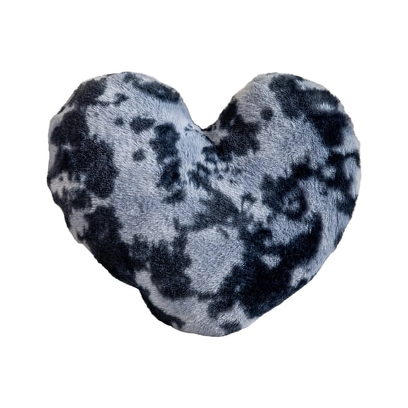 Black Heart Shaped Lint Pillow Soft Decorative Cushion Throw Pillow For Sofa Bed Bedroom Home Decor 15.74X19.68 Inches Black