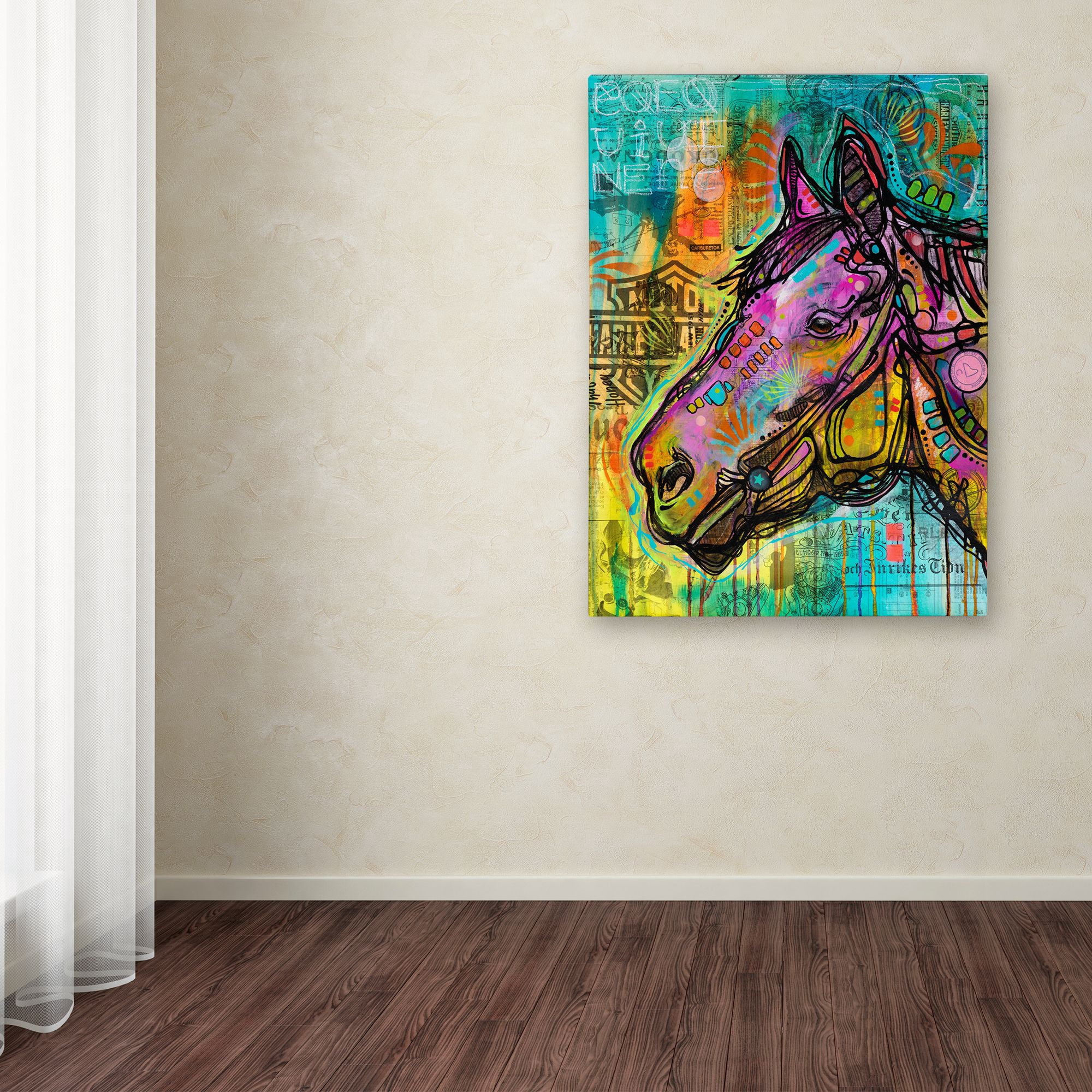 Trademark Fine Art 'Horsepower' Canvas Art by Dean Russo