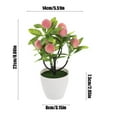 thumbnail image 3 of Artificial Potted, Staron 2026 Realistic Pachycarpus Fortunei Bonsai Tree, Plastic Multicolor Decorative Fruit Tree for Home Decor Coffee Table Wine Cabinet, 3 of 6