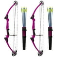 thumbnail image 1 of Genesis Archery Original Left Handed Compound Bow Archery Kit, Purple (2 Pack), 1 of 11
