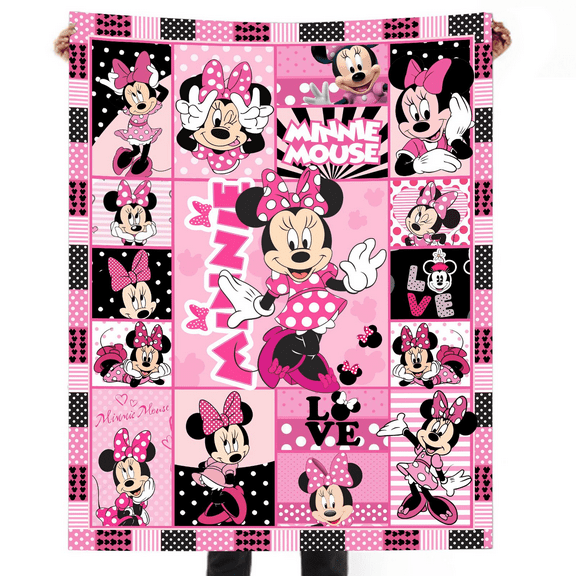 Mickey Blanket Print Blanket,1 Count Soft Comfortable Throw Blanket,50*60in Warm Napping Blanket for Bed Couch Sofa Chair Easter Gift