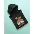 thumbnail image 3 of Happy Camper Image Hoodie Women -GoatDeals Designs, Female x-Large, 3 of 4