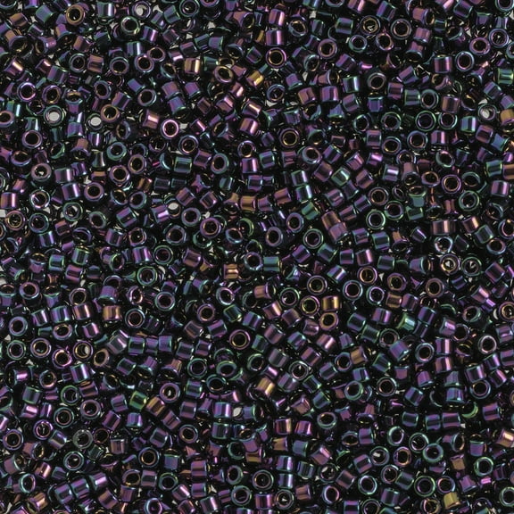 Miyuki Delica 11/0 - Purple Iris DB0004 - 50gms Bag of Japanese Glass Beads