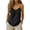 Black, variant on Womens Cotton Linen Camisole Tops Summer Casual Spaghetti Strap Basic Tees Comfy V Neck Tank Top Thin Sleeveless Cami Shirts