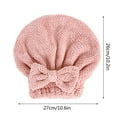 thumbnail image 3 of 2 Pack Microfiber Hair Drying Towels Super Absorbent Turban Hair Towel Cap Head Wrap With Bow Bath Bubble Kids Bubble Bath Products Top Beauty Products for Women Bath for Boys 10years Old Bath Things, 3 of 9