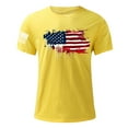 thumbnail image 3 of Men's Classic T-Shirt 4th of July Blouse 100 Cotton Tops American Flags Printed Tee Short Sleeve Tshirt Round Neck Blouses Soft Fitted Shirts Summer Pullover Sweater Patriot Clothes, 3 of 4