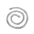 thumbnail image 2 of Gold Chain - Womens Semi Solid  Miami Cuban Link Chain 10K/14K White Gold, 2 of 6