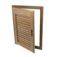 thumbnail image 5 of Whitecap 60725 Teak Louvered Door and Frame - 15" x 20", Left Hand Opening, 5 of 6