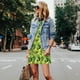 thumbnail image 4 of Fotbe Kiwi and Avocado Vestido de Verano sin Mangas para Mujer – Vestido Midi Línea A, Estilo Camiseta Floral, Vestido Playero Casual y Fluido, 4 of 7