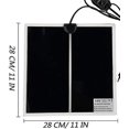 thumbnail image 3 of Reptile Heat Mat, 220V 28x28CM Adjustable Terrarium Heat Mat with Temperature Control for Reptiles -Tortoise, Snakes, Lizards, Geckos, Spiders - Aquar, 3 of 5