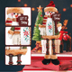 thumbnail image 3 of Muñeco Peluche  Labg Navideña Reno Papa Noel Muñeco Nieve 3 Pzs Multicolor, 3 of 4