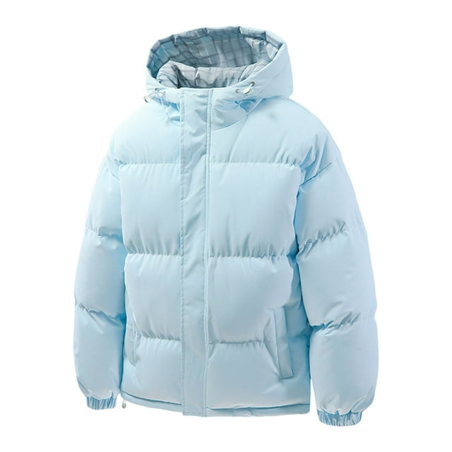 Winter Warm Thickened Down Jacket Windproof Cold Weather Coat With Hood Outdoor Thermal Insulated For Daily Use