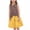 Brown, variant on SELONE Dresses for Girls Kids Sleeveless Princess Dress Crew Neck Midi Sundress Graphic Elegant Outfits 3-14Y