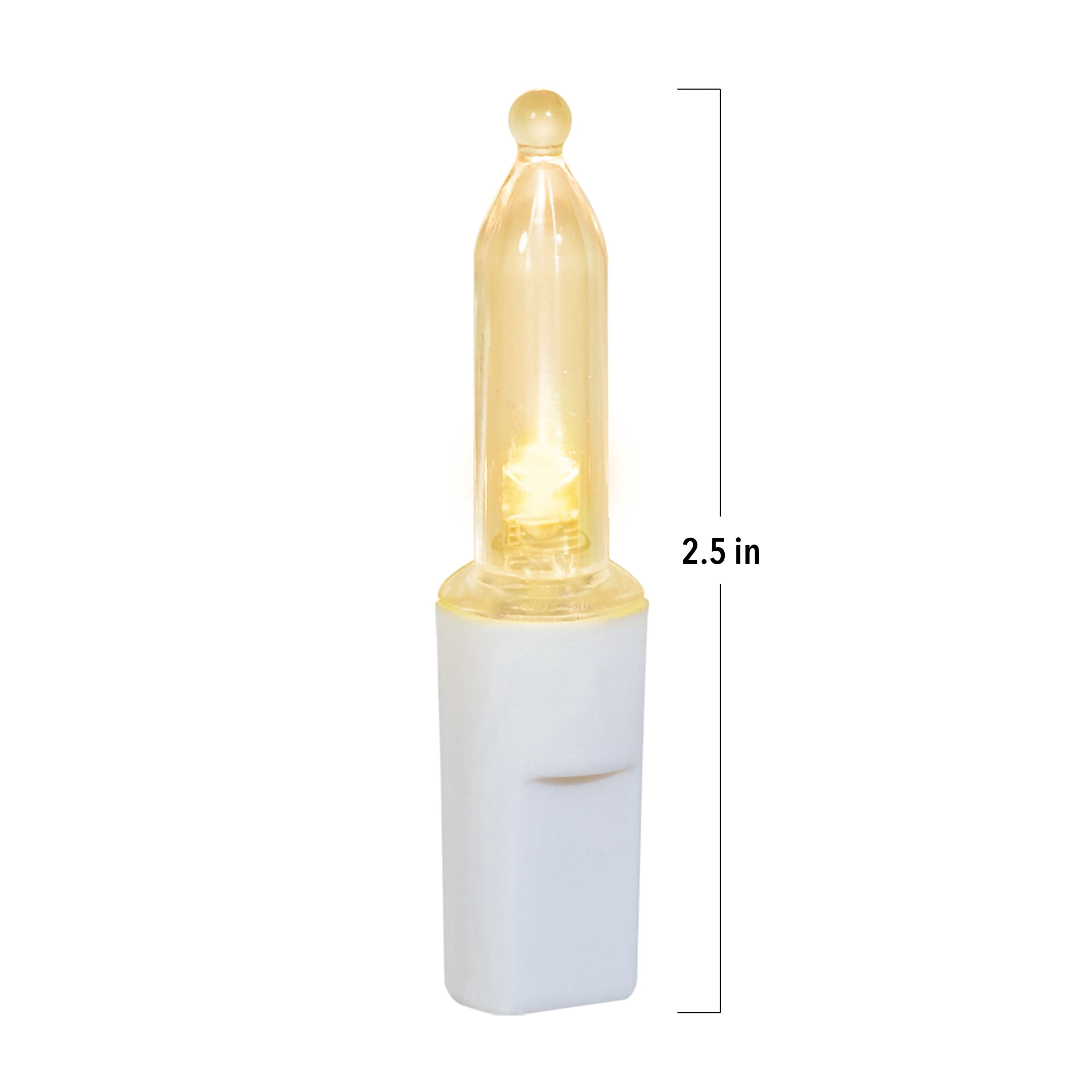 Indoor/Outdoor 500-Count LED Christmas Icicle Lights, Warm White, White Wire, 50', by Holiday Time