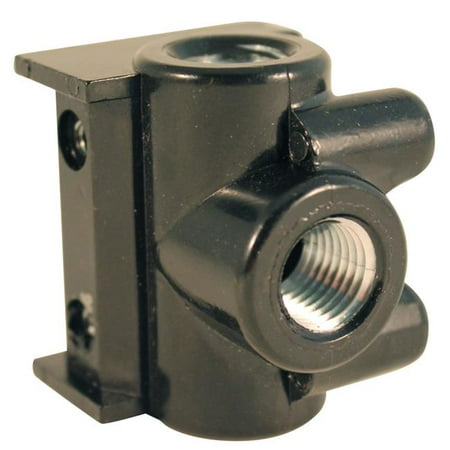 Milton S-1163-2 0.25 in. NPT FRL Modular Outboard 3 Port Diverter