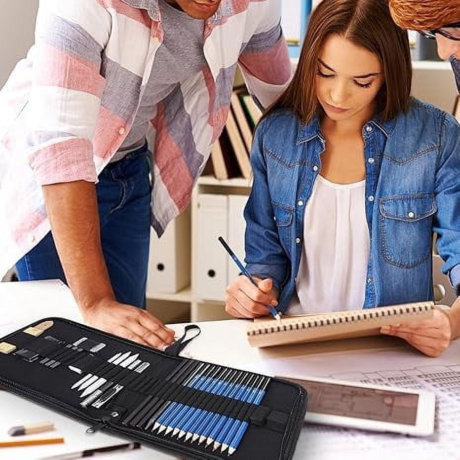 Artistic Mastery: Sketching Kit, Graphite Pencils For Unparalleled Detail, Charcoal Pencils To Create Depth, Art Supplies For Beginners And Professionals