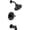 Matte Black, variant on Delta Nicoli 14 Series H2Okinetic Bathtub and Shower Faucet Set, Matte Black Shower Head and Handle Set, Valve Trim Kit, Matte Black (Valve Included)