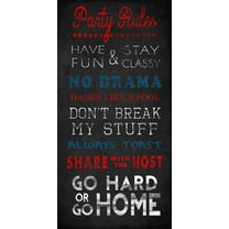 Party Rules Wall Art