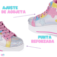 thumbnail image 3 of Tenis Patín High Onix Unicornio Friends Star Skate Plata Con Rueda Retráctil Para Niña, 3 of 5