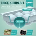 thumbnail image 5 of Large Ice Cube Molds, Big Round Whiskey Ice Cube Trays for Freezer, Easy to Fill & Release, Whiskey Bourbon Cocktail(2.5In*8 Balls- Blue/2 Pack), 5 of 7
