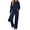 B-Navy Blue, variant on UVN Two Piece Sets for Women Fall Casual Lounge Outfits Long Sleeve Hoodies Tops and Cargo Pants Tracksuits with Pockets