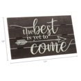 thumbnail image 4 of Barnyard Designs The Best Is Yet To Come Rustic Wood Hanging Sign Decorative Wall Decor 17” x 10”, 4 of 7