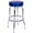 Blue, variant on Richardson Seating 1950s Floridian Swivel Stool-Color:Black,Height:24