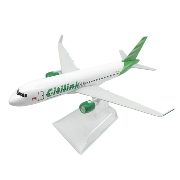 Indonesia Citilink A320 Airbus Model 15cm Alloy 1/400 Scale Simulation Passenger Plane Aircraft Model with Display Stand