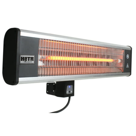 1500W Outdoor-Rated Wall Mount Patio Heater with Remote