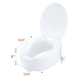 thumbnail image 5 of VEVOR Raised Toilet Seat, 6" Height Raised, 300 lbs Weight Capacity, Universal Toilet Seat Riser, Screw Rod Locking, with Toilet Seat, 5 of 9