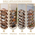 thumbnail image 6 of SHIBAILI 7-Tier Bamboo Folding Shoe Rack - No Assembly, Space-Saving(Tawny), 6 of 9