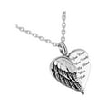 thumbnail image 3 of Collar de urna de cremación Yinane en forma de ala de corazón, 3 of 8