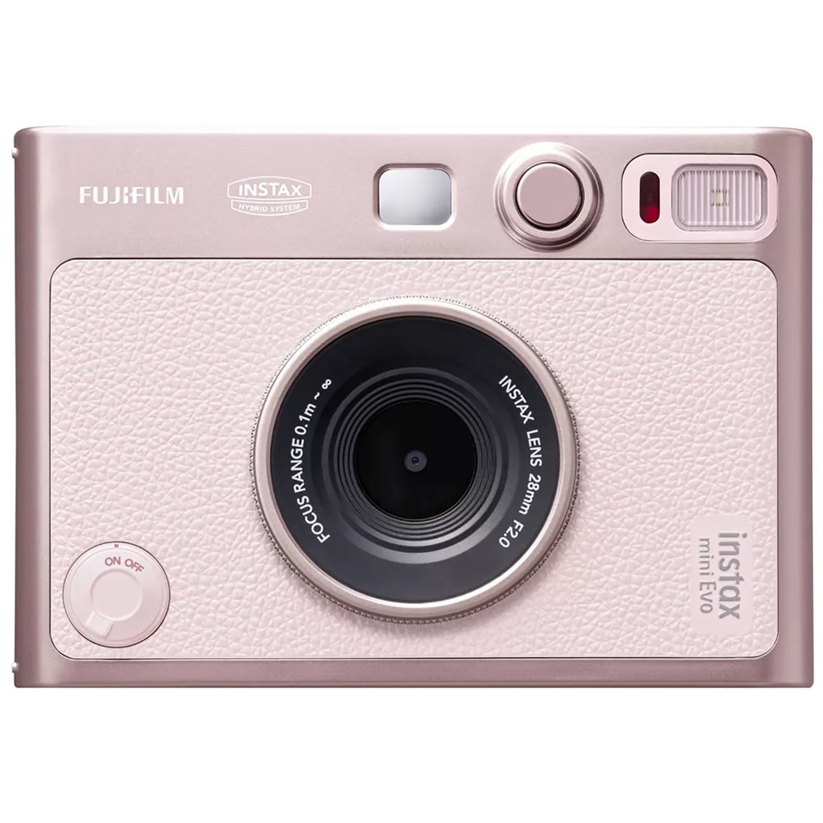 Fujifilm Instax Mini Evo Hybrid Instant Film Camera, Gentle Rose
