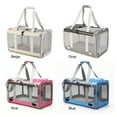 thumbnail image 2 of Bolsa de Portabebes de Gato Portador de Mascotas Plegable Portátil para Gatos Pequeños y Perros con una Gran Abertura Transpirable para mascotas con Manos libres para viajar, 2 of 7