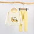 thumbnail image 6 of Gubotare Baby Girl Pajamas Little Girls Pajamas Sets Toddler Girls Pjs Sleepwear Sets 6 12 Months (Yellow,6-12 Months), 6 of 7