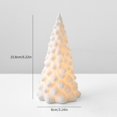 thumbnail image 3 of Ceramic Christmas Tree with Warm White Led Lights, Tabletop Decoration for Home and Bedroom, Night Light, 3 of 5