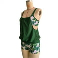 thumbnail image 7 of NIEWTR Women's Tankini Swimsuits 2 Piece Ladies Floral Print Bathing Suit Sets(Green,4XL), 7 of 7