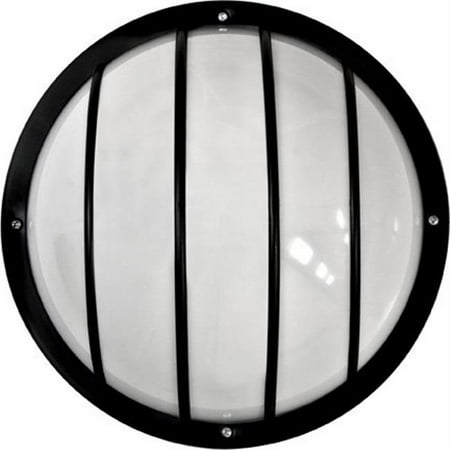 

10 x 10 x 5 in. 120 V 26 watts Polycarbonate Surface Mounted Wall Fixture Light with S26-GU-24 Flourescent Lamp Black