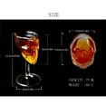 thumbnail image 4 of Usloyux under $5 Skull Shape Glass Goblet, Gothic Style Skull Shaped Glass Goblet for Wine Whisky Cocktail, Lead-Free Crystal Clear Drinkware for Home Bar Party, 4 of 9