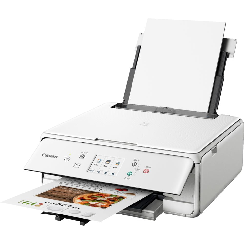 Canon PIXMA TS6220 White Wireless Inkjet AllInOne Printer Walmart